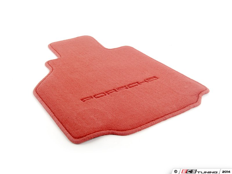 Genuine Porsche 00004480084M30 Set Of Floor Mats Boxster Red