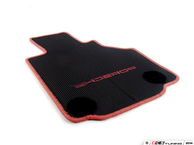 Genuine Porsche 00004480084M30 Set Of Floor Mats Boxster Red