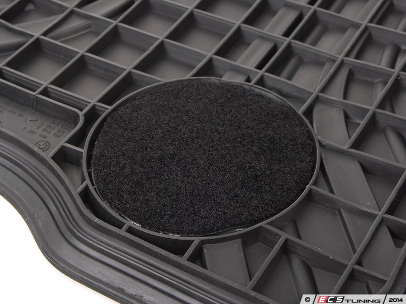 Genuine BMW 51472348155 Basic Line Rubber Floor Mat Set Front (51