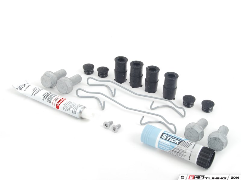 Genuine Volkswagen Audi 4D0698647KT Front Pad & Rotor Installation Kit (4D0 698 647 KT)