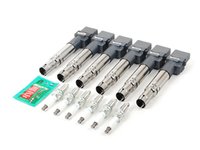 ES#2718852 - 022905715B - Ignition Service Kit - Includes six NGK spark plugs and six Denso coil packs - Assembled By ECS - Audi Volkswagen