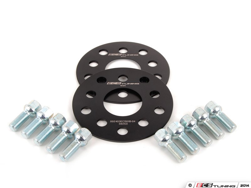 ECS ECS10153KTWB ECS Wheel Spacer And Bolt Kit 4mm With Ball Seat Bolts