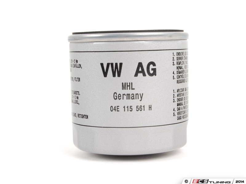 Genuine Volkswagen Audi - 04E115561H - Oil Filter - Priced Each (04E ...