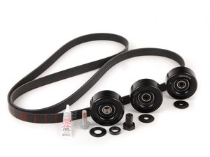 ES#3614104 - 99610215166KT4 - Serpentine Belt Kit - Accessory belt with rollers - Featuring new wear indicator Optibelt! - Optibelt - Porsche