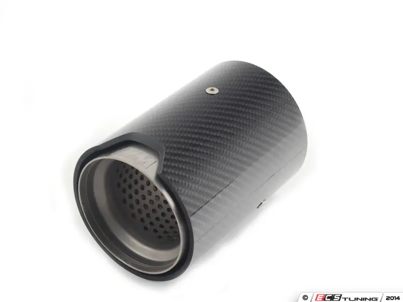 Real Carbon Fiber Exhaust Pipe Muffler Tip for BMW M Performance Silver 