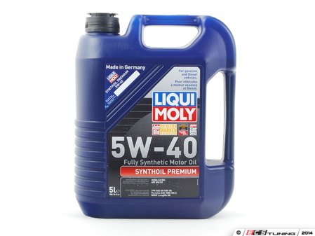 ES#258725 - 2041 - Synthoil Premium Engine Oil (5w-40) - 5 Liter - A fully synthetic oil specifically designed around the unique needs and long drain intervals of European engines - Liqui-Moly - Audi BMW Volkswagen