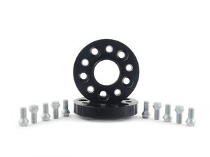 ES#2731115 - 50556651SW - DRA Series Trak Spacers - 25mm (1 Pair) Black - Get that stance that you've been craving with these new spacers - H&R - Audi Mercedes Benz Porsche