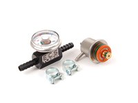 ES#5705 - 000198501BLK - Adjustable Fuel Pressure Regulator & Gauge Kit - Works as a replacement for most Bosch fuel pressure regulators. Adjustable from 25psi - 75psi - ECS - Audi Volkswagen