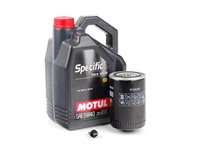ES#261635 - PRMOIL1 - Oil Service Kit - With ECS Magnetic Drain Plug - Includes large Mann oil filter and Motul Specific 5w-40 oil - Assembled By ECS - Audi Volkswagen