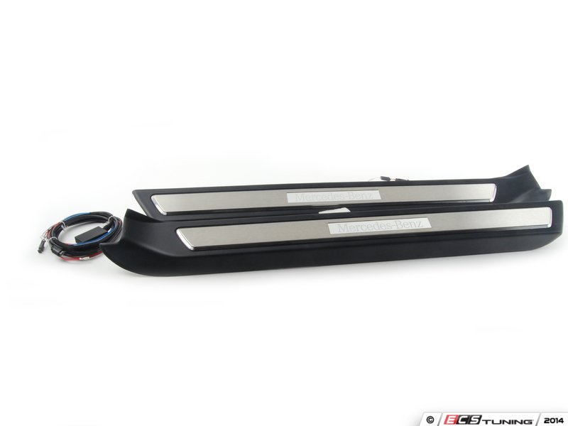 Genuine Mercedes Benz 2076800335 Illuminated Door Sill Panels Set