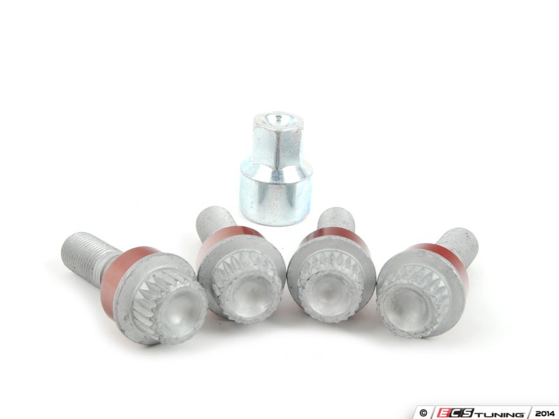Genuine Porsche 99736198010 ExtendedLength Locking Wheel Bolt Set