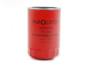 ES#2776667 - 93010776403 - Screw-On Oil Filter - Red - Oil filter fitted to the oil tank - Genuine Porsche - Porsche