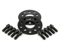 ES#2748188 - ECS10611KTWBC1 - ECS Wheel Spacer & Bolt Kit - 7mm With Black Conical Seat Bolts - Includes everything you need to install spacers on two wheels - ECS - Audi Volkswagen