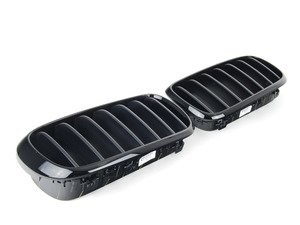 ES#2777404 - 51712334708KT - BMW Performance Blackout Grilles - Set - High gloss shadowline grille set to give your car the visual edge - Genuine BMW M Performance - BMW