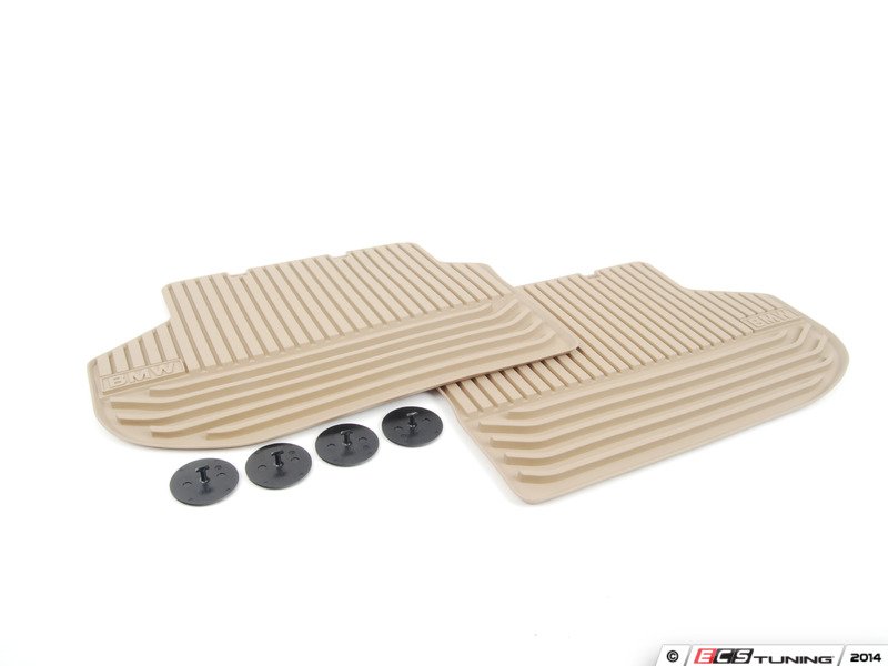 Genuine BMW 51472346787 F10 All Weather Rubber Floor Mats Beige (NO LONGER AVAILABLE