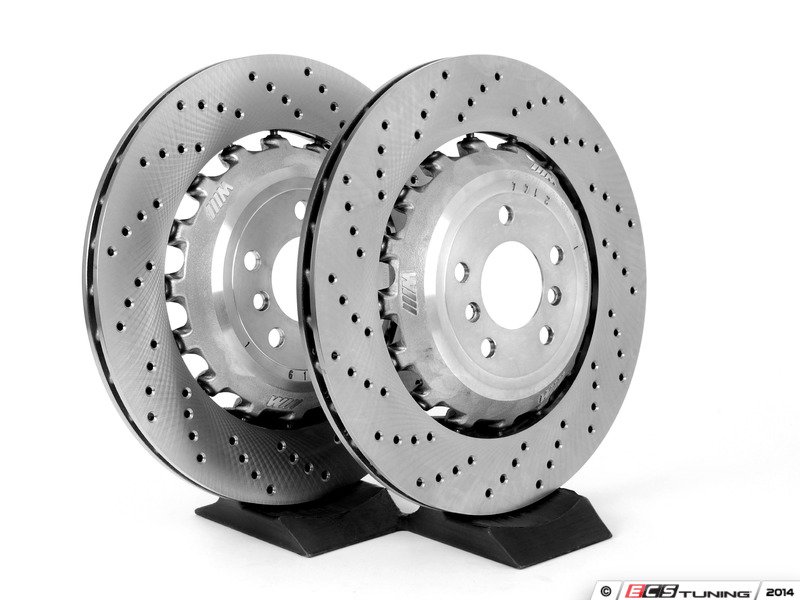 Genuine BMW 34212284103KT Rear Brake Rotors Pair (396x24)