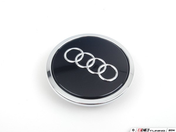 Genuine Volkswagen Audi - 4B0601170AAX1 - Center Cap - Glossy Black ...