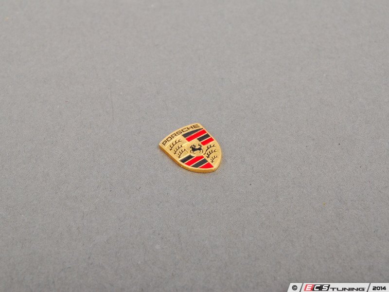 Genuine Porsche Key Fob Emblem Crest – Small Colored Replacement (99663744300)