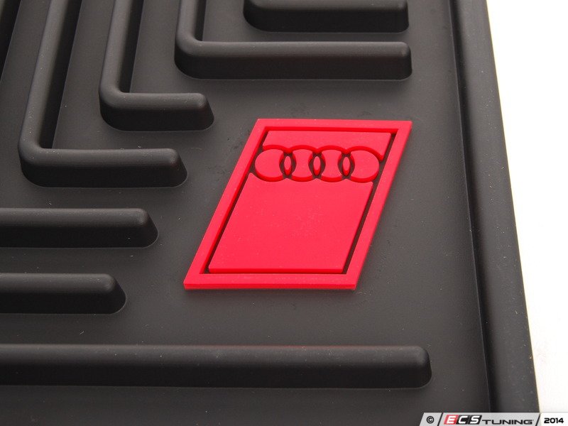 Genuine Volkswagen Audi ZAW179004BLK AllWeather Rubber Floor Mats