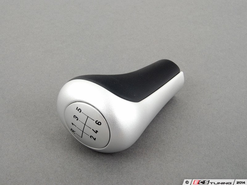 Genuine BMW 25117504353 Shift Knob Black & Aluminum (25117504353)