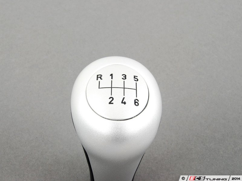 Genuine BMW 25117504353 Shift Knob Black & Aluminum (25117504353)