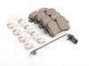 ES#2748615 - 4G0698451A - Rear Euro Ceramic Brake Pad Set (EUR1547A) - Includes brake pad wear sensor - Akebono - Audi Porsche