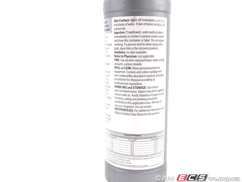 Genuine BMW 83120405186 BMW Windshield Washer Fluid Antifreeze (16