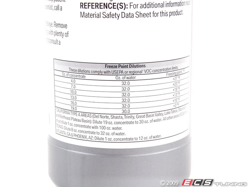 Genuine BMW 83120405186 BMW Windshield Washer Fluid Antifreeze (16