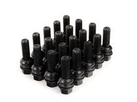 ES#2724956 - PS19D37KT1 - Black Stock-Length Lug Bolts - Set Of 20 - Replace your rusted and weathered stock lug bolts with a stylish alternative - 52mm length - ECS - Volkswagen Porsche