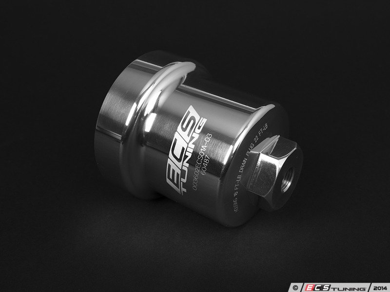 ECS 003602ECS01A03A Billet Aluminum Oil Filter Housing Kit Polished