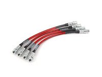ES#2581672 - 001094ECS01 - Exact-Fit Stainless Steel Brake Lines - Kit - Stainless reinforced for improved pedal feel and durability - ECS - Porsche