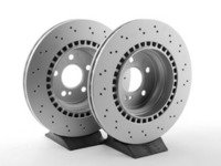 ES#2581361 - 2114231112KT2 - Rear Brake Rotors - Pair - Featuring a protective Meyle Platinum coating - Meyle - Mercedes Benz