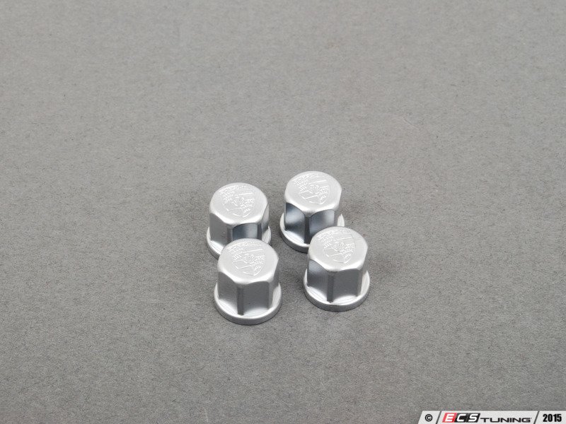 Genuine Porsche 00004460215 Porsche Crest Valve Stem Caps Set of