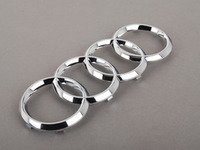ES#2165168 - 4H0853605B2ZZ - Audi Rings Badge - Chrome - Located on the radiator grille - Genuine Volkswagen Audi - Audi