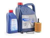 ES#2784967 - VR624VOIL4KT - Oil Service Kit - With ECS Magnetic Drain Plug - Includes Hengst oil filter and Vaico 5w-40 oil - Assembled By ECS - Audi Volkswagen