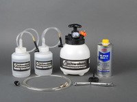ES#2765516 - 007091ECS02KT - Brake Fluid Flush Kit - Level 2 - Includes a Schwaben European Pressure Bleeder & Catch Bottles, Schwaben Bleeder Wrench, and 1 liter of Pentosin Super DOT4 brake fluid - Assembled By ECS - Audi BMW Volkswagen MINI Porsche