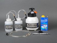 ES#2765517 - 007091ECS03KT - Performance Brake Fluid Flush Kit - Level 3 - Includes a Schwaben European Pressure Bleeder & Catch Bottles, Schwaben Bleeder Wrench, and 1 liter of Ate TYP 200 brake fluid - Assembled By ECS - Audi BMW Volkswagen MINI Porsche