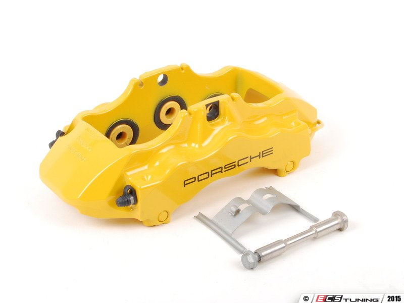 Genuine Porsche 99735143192 Front Brake Caliper Yellow