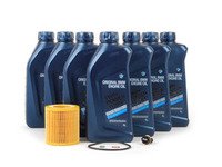 ES#2075251 - N54OCI - Genuine BMW Oil Change Kit / Inspection I - Includes seven quarts of BMW synthetic engine oil, Hengst oil filter and ECS magnetic drain plug for superior engine protection - Assembled By ECS - BMW