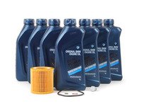 ES#2587004 - 07510017866N54KT - OEM Genuine BMW Oil Change Kit / Inspection I - Includes seven quarts of BMW synthetic engine oil, BMW oil filter and new drain plug - Genuine BMW - BMW