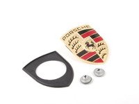 ES#2561707 - 99655921101KT - Full Color Hood Crest Kit - Complete installation kit with early-style crest - Assembled By ECS - Porsche