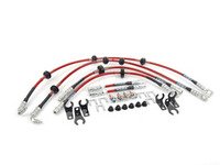 ES#2681193 - 1J0611701L - Exact-Fit Stainless Steel Brake Lines - Kit - This complete DOT brake line kit covers the front, mid and rear brake lines for shorter, more consistent stops - ECS - Volkswagen