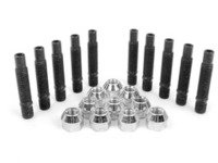 ES#2807084 - PRACH5KT4 - Wheel Stud Conversion Kit - Half set - Make wheel changes faster and easier, enough to convert one axle - ECS - BMW