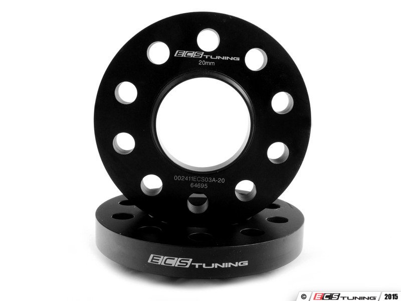 ECS 006169ECS01KT RS7 Wheel Spacer Flush Fit Kit Polished Bolts