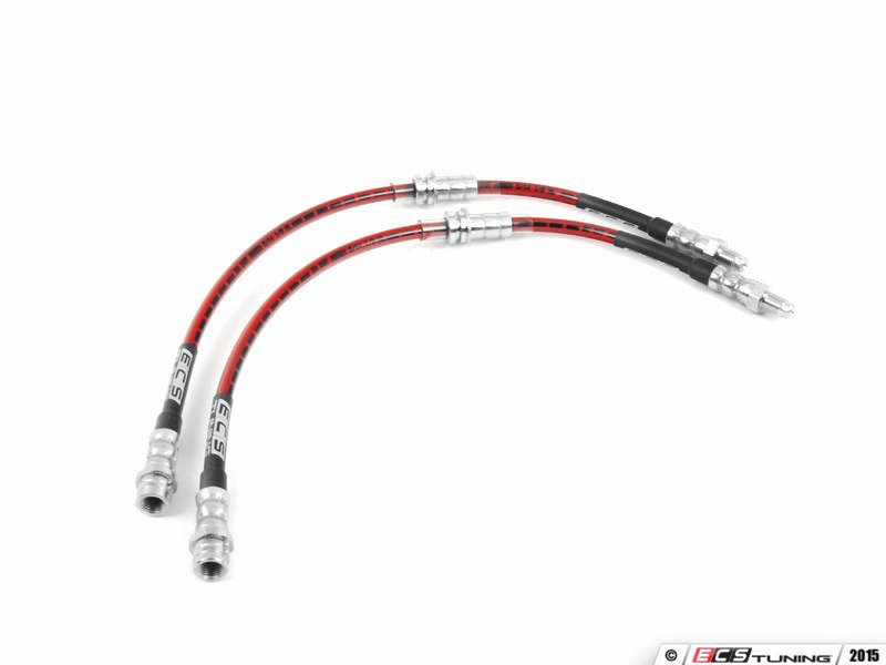 ECS 002565ECS01AKT2 ExactFit Stainless Steel Brake Lines Complete Kit