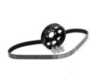 ES#2826029 - 62.10.91 - Power Pulley Kit - black - Includes performance underdrive pulley,shorter drive belt, and securing hardware - Neuspeed - Volkswagen