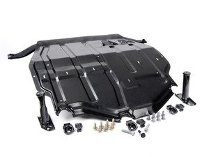 ES#9763 - 1j0698930 - Steel Skid Plate Kit - Eliminate your inferior plastic belly pan - Assembled By ECS - Volkswagen