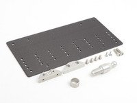 ES#2839663 - E10701010133MM - Tow Hook Mounted License Plate Bracket - 133MM - Keep your front bumper free of holes and allow your front plate to be easily removed for shows or photo shoots - Rennline - BMW MINI