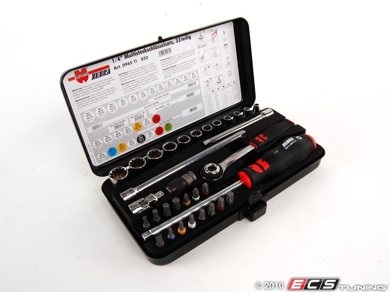 Wurth 096511032 Wurth 1/4" MultiSocket Wrench Kit 32 Pieces