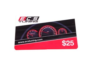 ES#4047 - GC25 -  ECS Gift Card - $25 - The perfect gift for every car enthusiast any time of the year - ECS Gift Cards - Audi BMW Volkswagen Mercedes Benz MINI Porsche